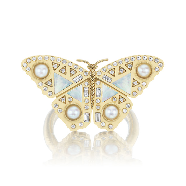 Harwell Godfrey butterfly ring