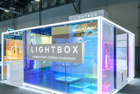 Lightbox exhibit booth