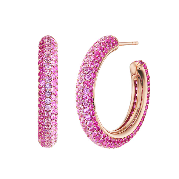 EPW pink ombre hoops