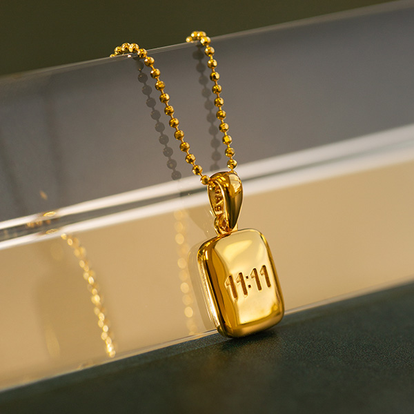 Necklaces & Chains | 11:11 lucky gold necklace | Freeup