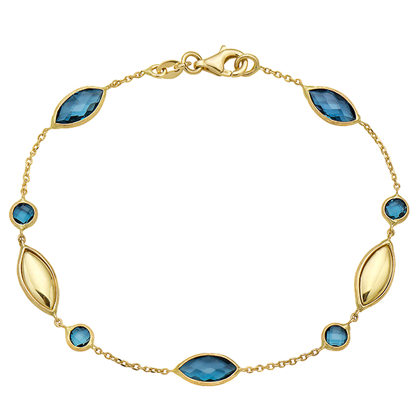 Lionheart blue topaz bracelet