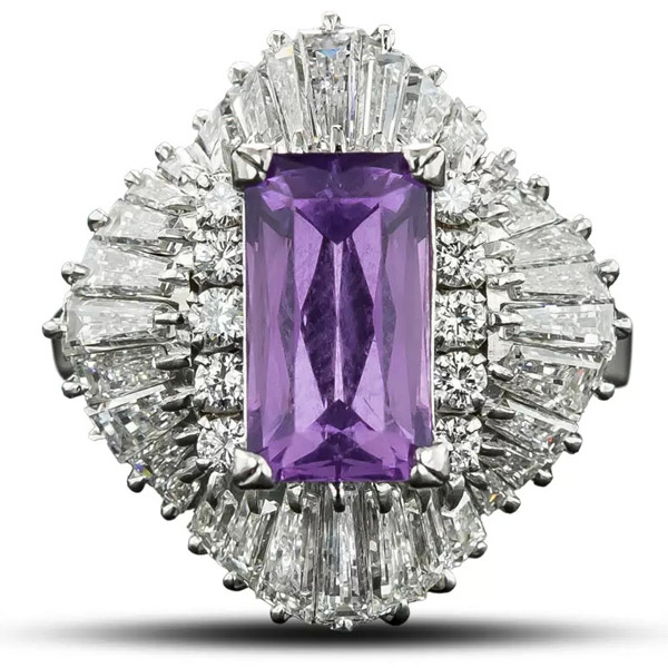 Lang Antiques purple spinel ring