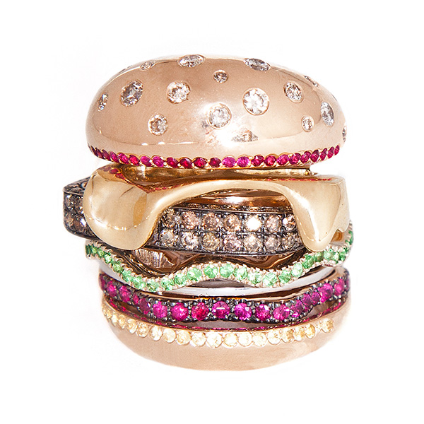 Nadine Ghosn hamburger ring