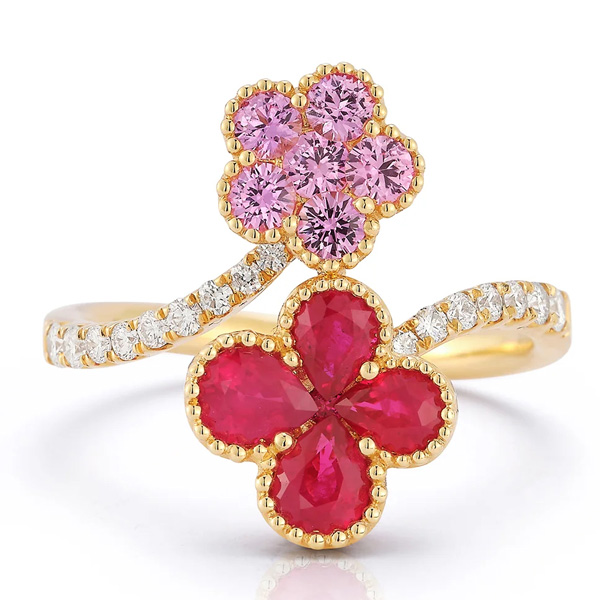 Nicole Rose ruby and sapphire ring