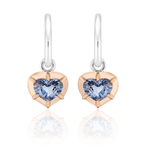 Sonya K Esti blue spinel hoop earrings