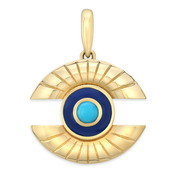 Alice Pierre mini evil eye pendant