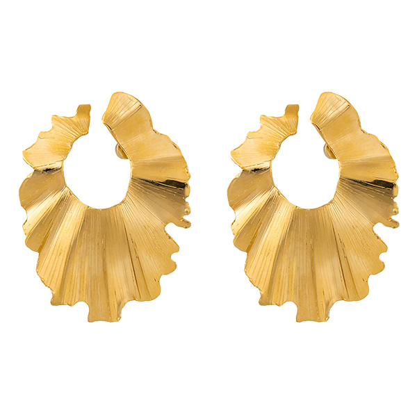 Christina Caruso palm leaf earrings