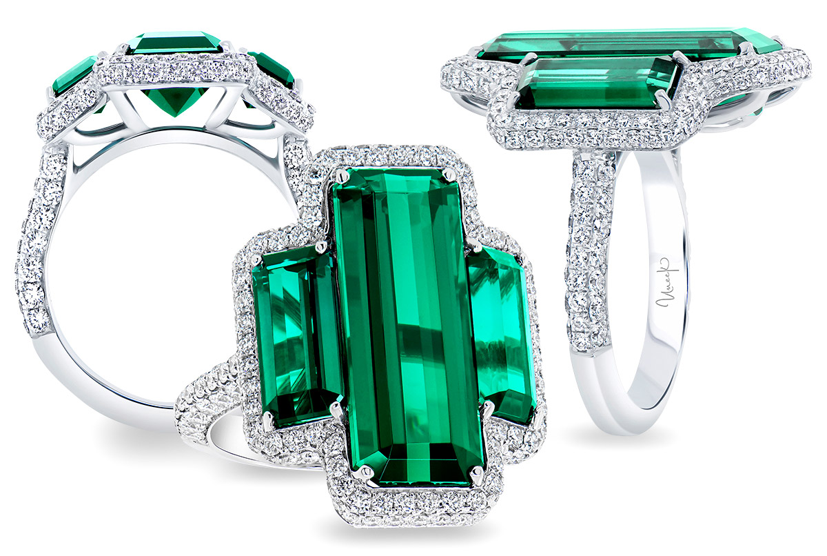 Colored Stone Jewelry Uneek green tourmaline ring
