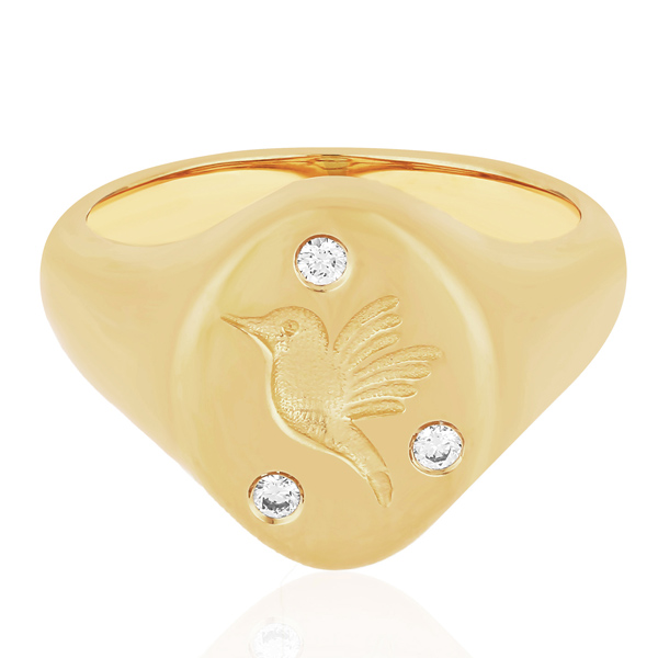 EF Collection hummingbird signet