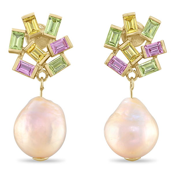 Emily Kuvin Jubilation pearl earrings