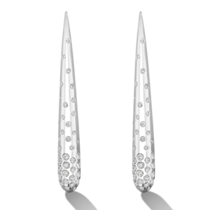 Liv Luttrell diamond Awn earrings