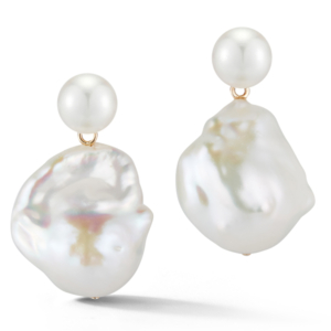 Mateo Duality pearl drop earrings