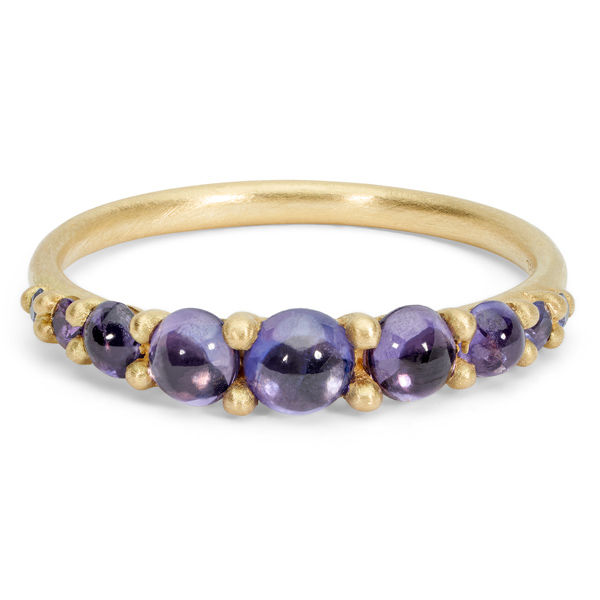 Polly Wales purple bubble ring