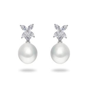Tara Pearls white earring drops