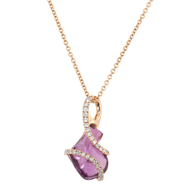 Yael purple sapphire pendant