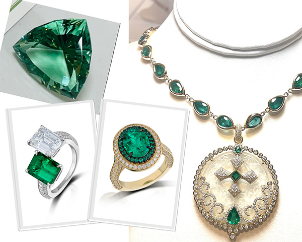 AGTA 2023 Green jewels