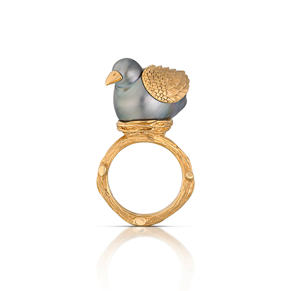 AGTA south sea pearl Fannie ring