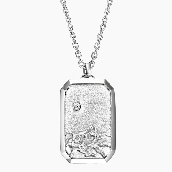 Brilliant Earth dog tag necklace