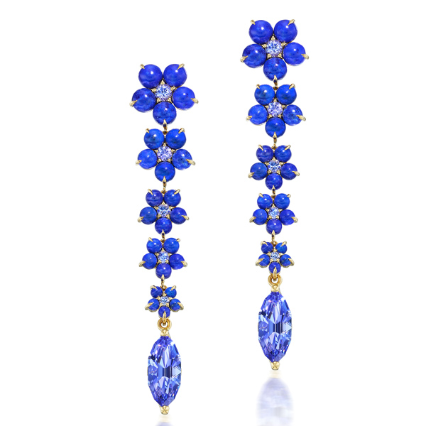 Jane Taylor Flower Power tanzanite earrings