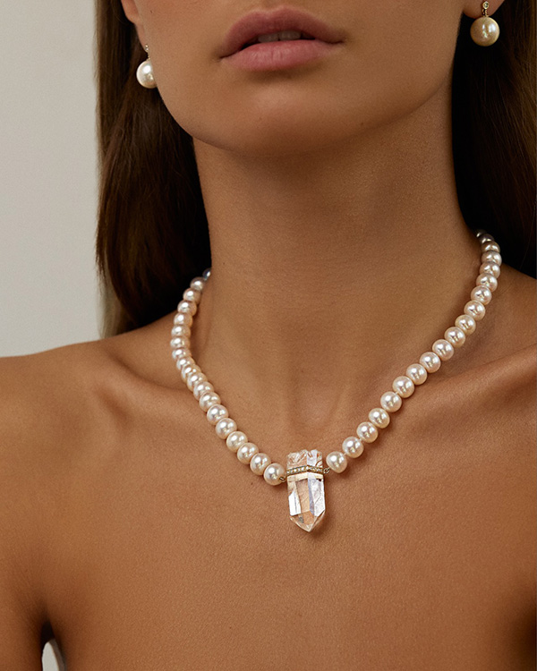 Jia Jia pearl strand crystal