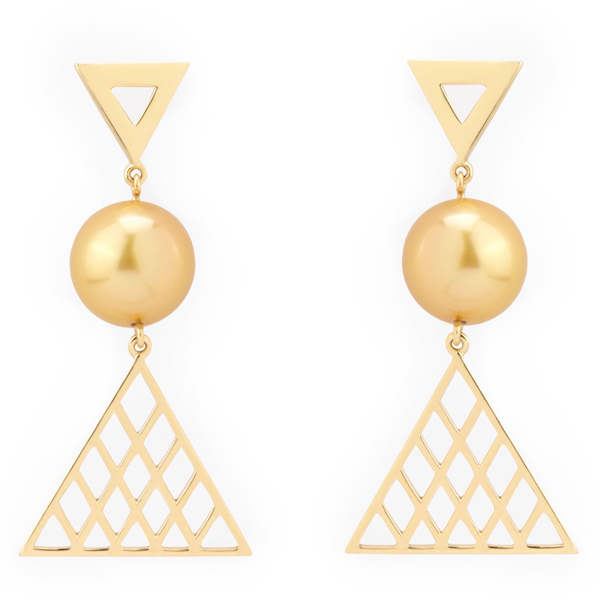 Matara pearl hourglass earrings