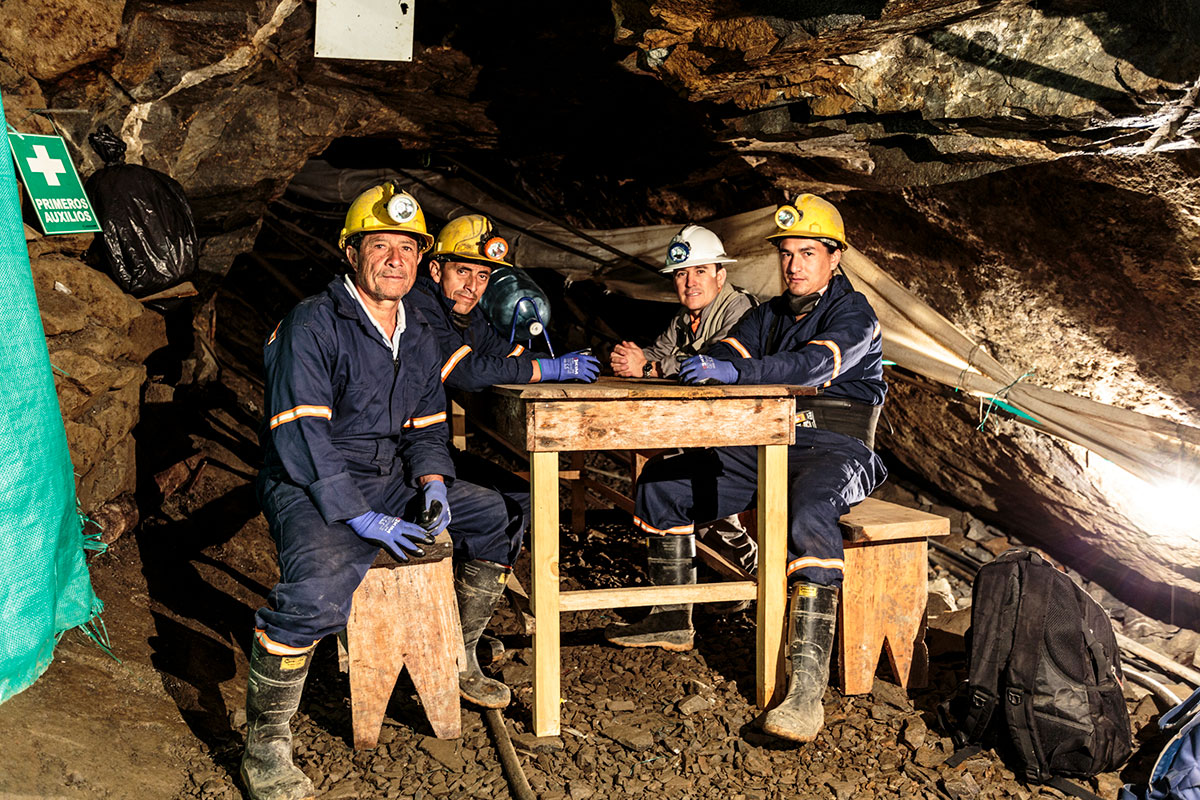 Miners in Narino Colombia