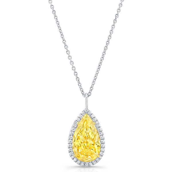 Rahaminov yellow diamond pendant