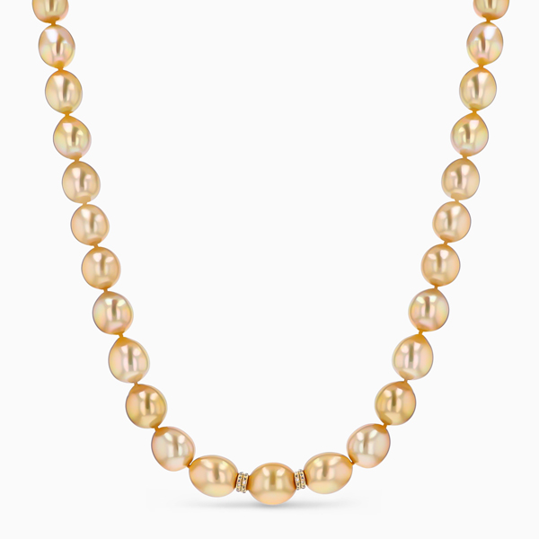 Sheryl Lowe gold pearl necklace