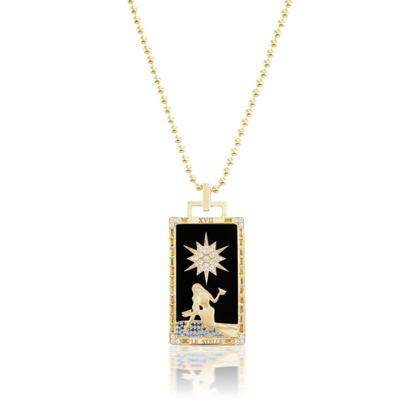 The Lovers Tarot Card Necklace | LaFemme.studio