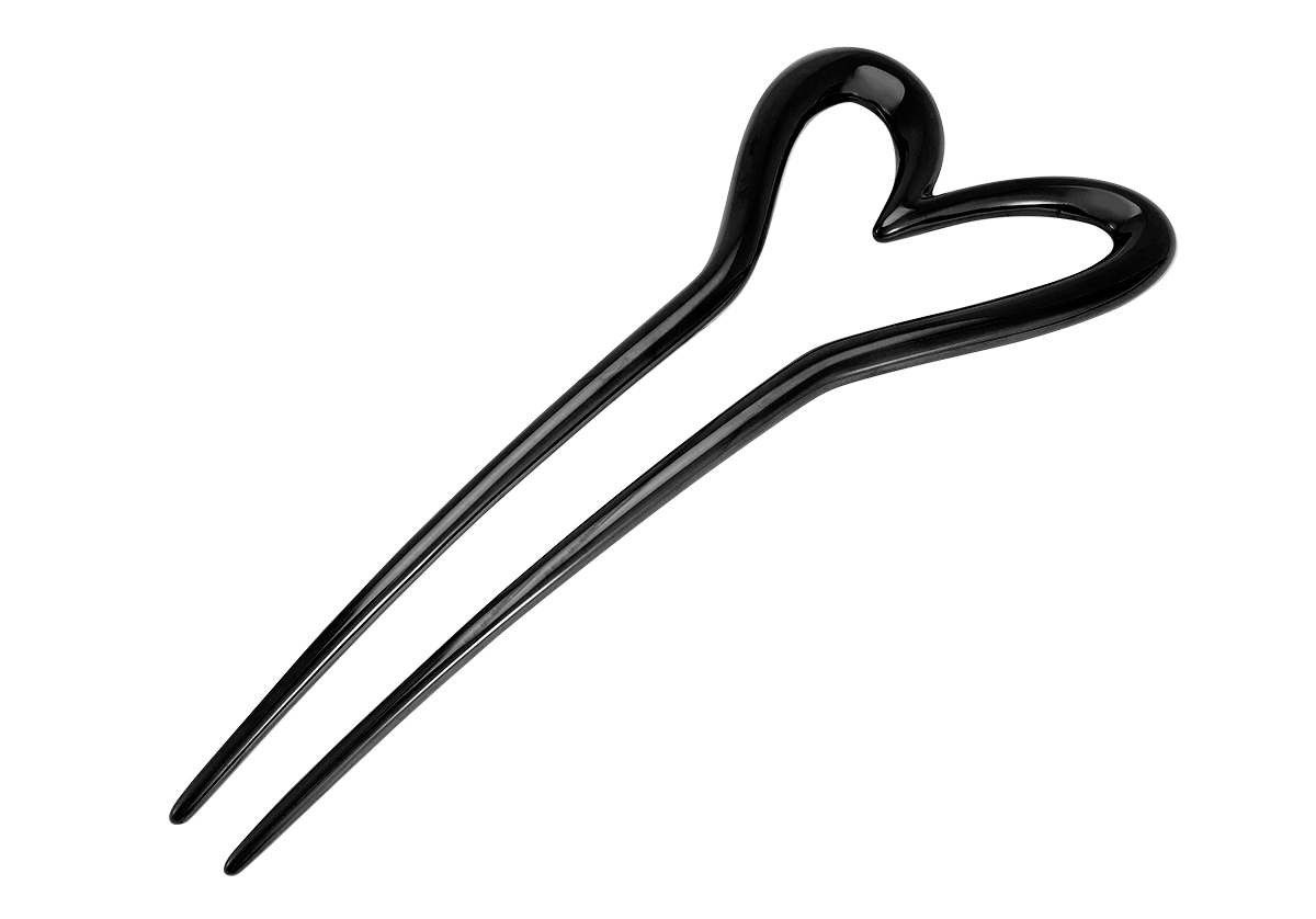 Westnan Atelier x Deborah Pagani black heart hair pin