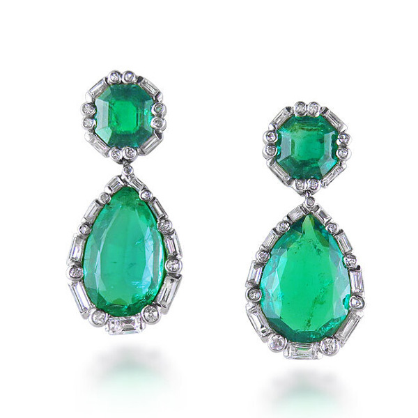 Humphrey Butler emerald earrings