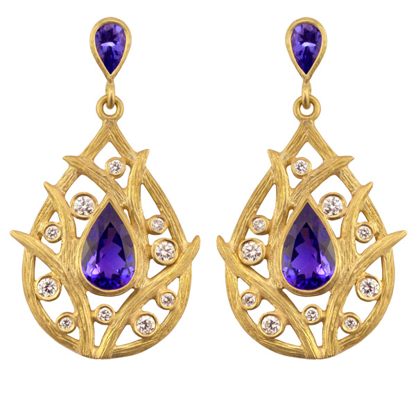 Laurie Kaiser tanzanite earrings