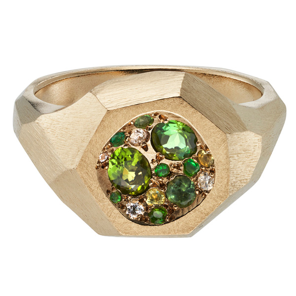 Maria Manola Verddant Minerals Geoda Art ring