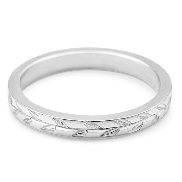 Michelle Oh olive branch wedding band