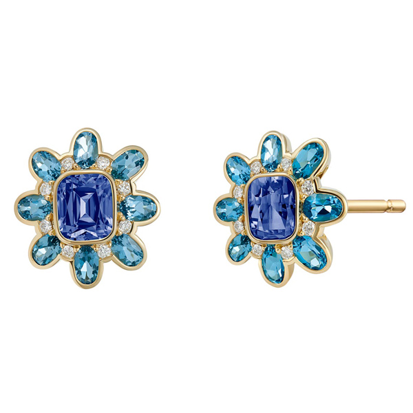 Minka Jewels Atlantis sapphire earrings