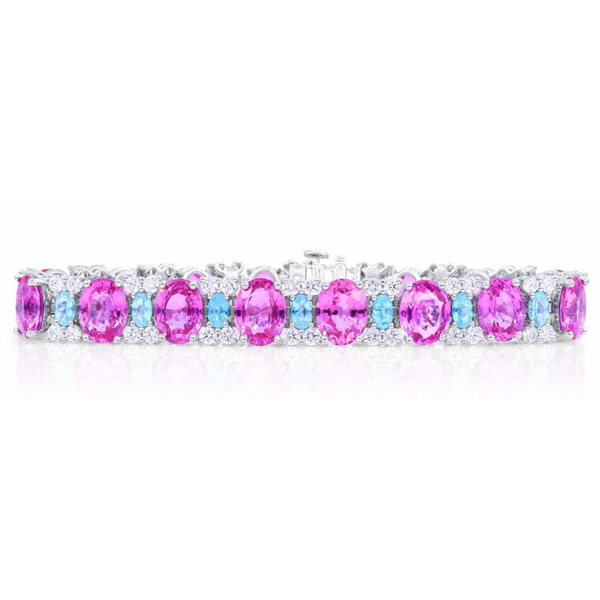 Oscar Heyman pink sapphire bracelet
