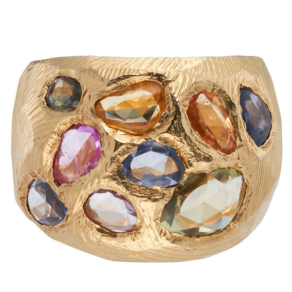 Page Sargisson rainbow sapphire Art ring