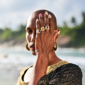 model with gold rings Getty Images