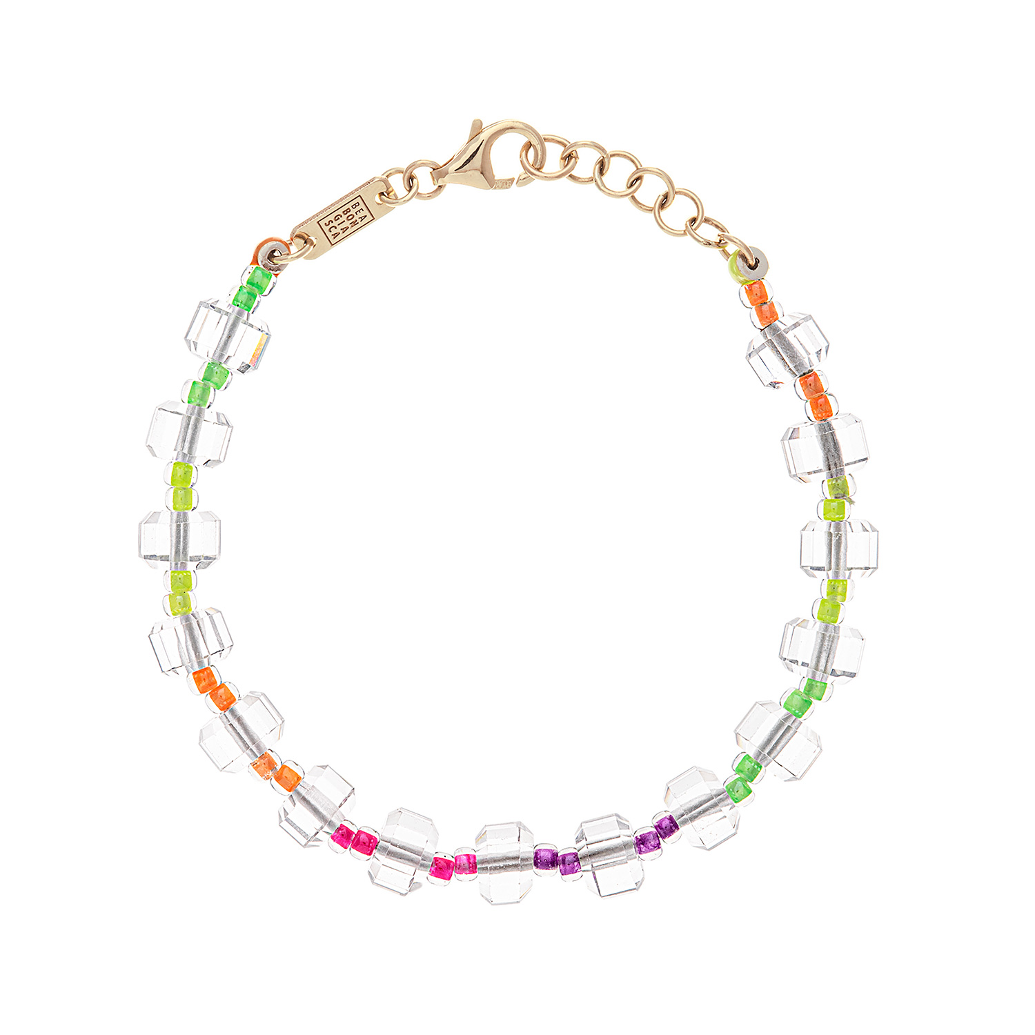 Bea Bongiasca fluo rock crystal bracelet