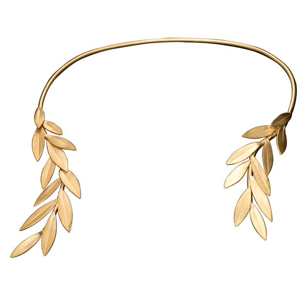 Ellinas Treasures olive leaf necklace