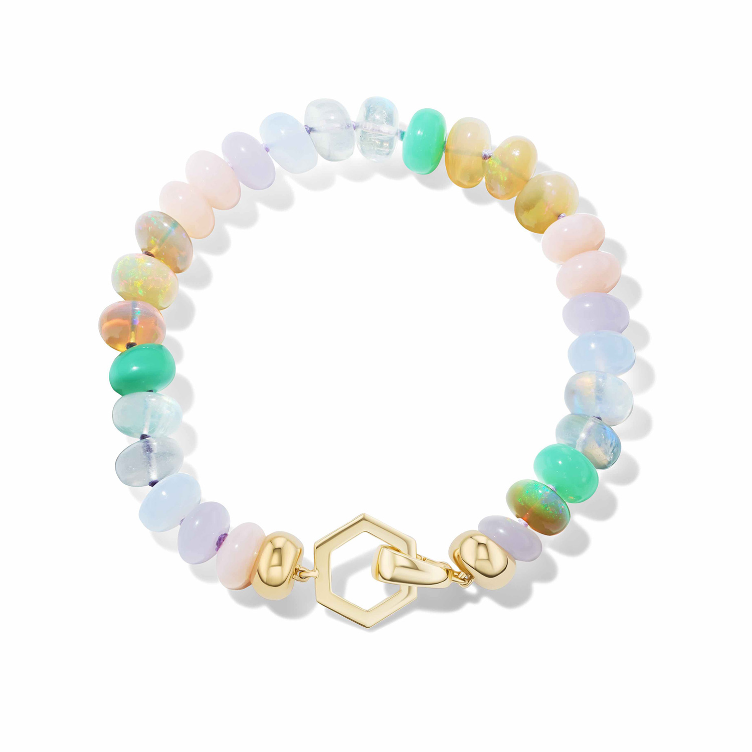 Harwell Godfrey pastel gemstone foundation bracelet