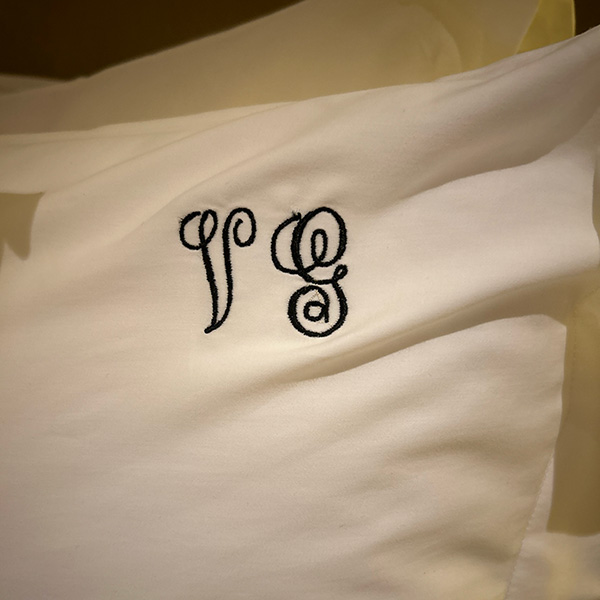 Monogrammed pillowcases