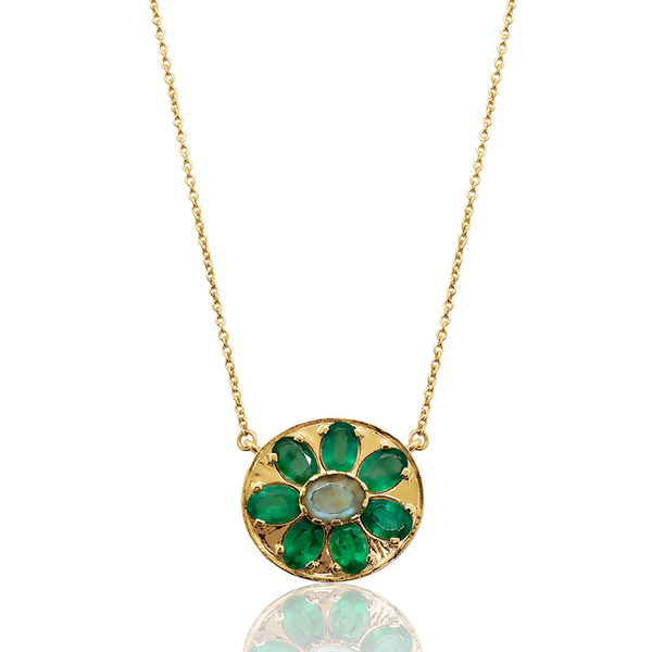 Muse Gems emerald pendant