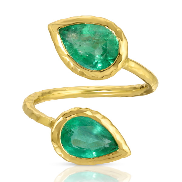 Octavia Elizabeth emerald ring