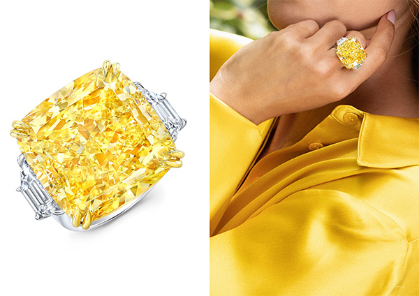 Rahaminov yellow diamond ring