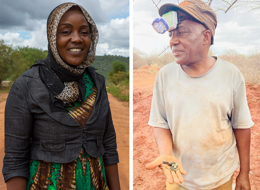 Salma and Godfrey miners from Tanzania