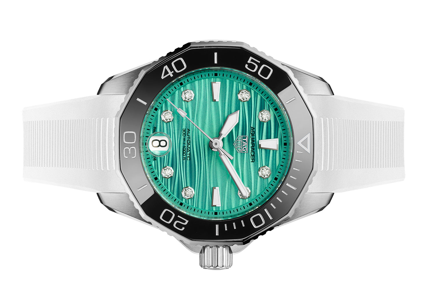 TAG Heuer turquoise dial aquaracer