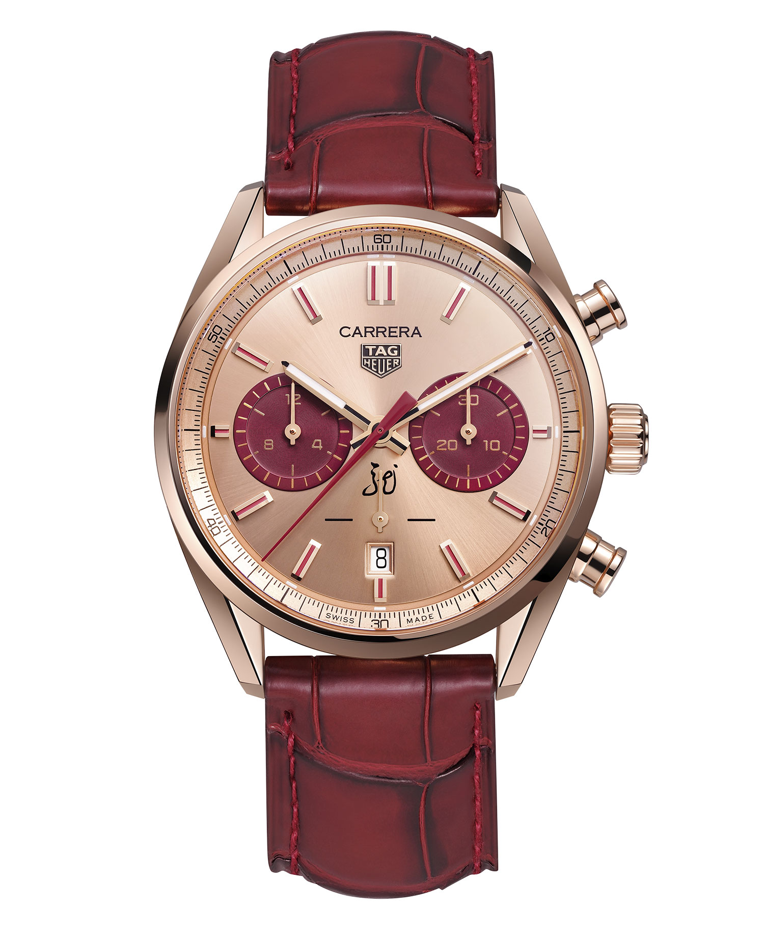 TAG Heuer year of the dragon Carrera rose gold watch