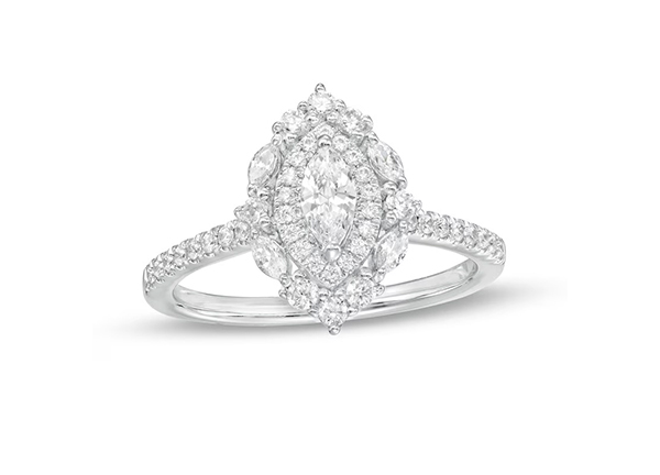 Zales marquise diamond engagement ring