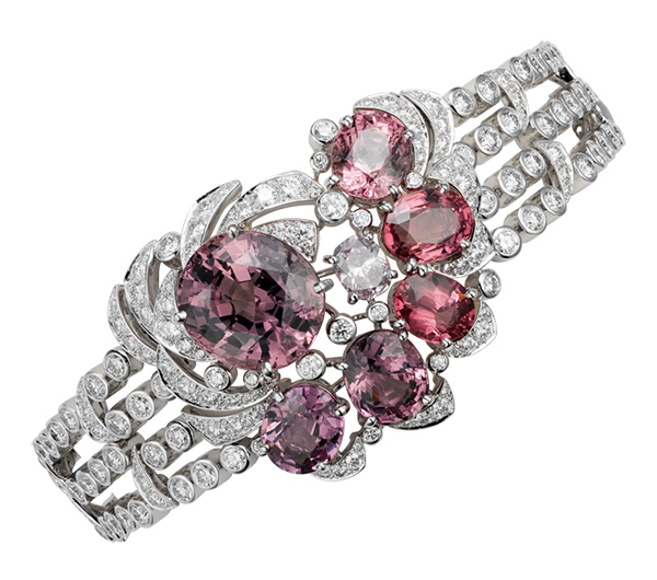 Cartier high jewelry spinel diamond bracelet